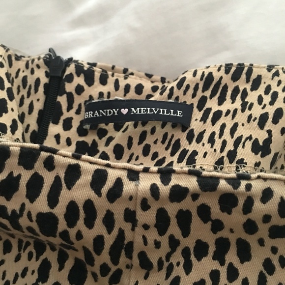 Brandy Melville leopard print mini Pheobe skirt - Picture 9 of 10